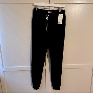 MATE the Label 100% Organic Cotton Terry Classic Jogger, Size Small, Black, NWT